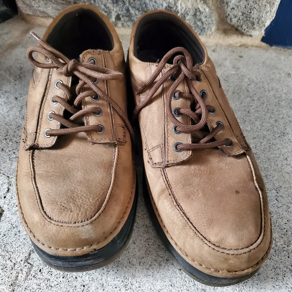 Wonderlite Men's Vinnie Leather Oxford Tan size 12